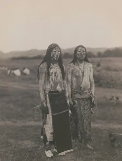 American Indian Heritage Prints: Sun dance pledgers-Cheyenne, c1910. Creator: Edward Sheriff Curtis