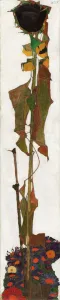 Sunflower, 1909-1910. Creator: Schiele, Egon (1890-1918) Sunflower, 1909-1910. Creator: Schiele, Egon (1890-1918)