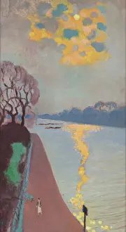 Maurice Denis Art Prints: Sunlight on the River, 1932. Creator: Denis, Maurice (1870-1943)