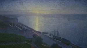 Oil On Canvas Painting Styles Prints: Sunset, 1895. Creator: Eugène Jansson