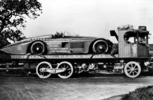 Super Sentinel truck with the Sunbeam 1000hp land speed record breaker. Creator: Unknown Super Sentinel truck with the Sunbeam 1000hp land speed record breaker. Creator: Unknown