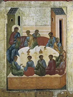 Russian Icon Painting Prints: The Last Supper, 1497