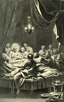 The Last Supper Engraving Prints: The Last Supper, 17th century, (1908). Creator: Unknown