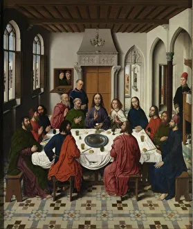 Early Netherlandish Art Style Prints: The Last Supper altarpiece (central panel)