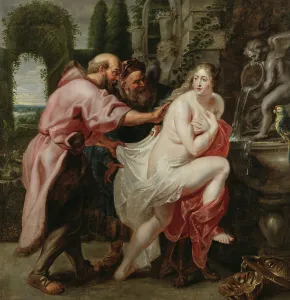 Flanders Belgium Artwork Prints: Susanna and the Elders. Creator: Unknown