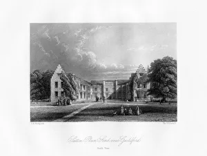 Sutton Place, near Guildford, Surrey, 19th century.Artist: Thomas F Darmill Sutton Place, near Guildford, Surrey, 19th century.Artist: Thomas F Darmill