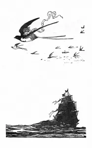 W Heath Robinson Illustration Prints: The Swallow Soared High Into The Air, c1930. Artist: W Heath Robinson