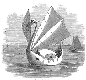 British Water Transport Prints: The Swan of the Exe, 1860. Creator: Unknown. The Swan of the Exe, 1860. Creator: Unknown