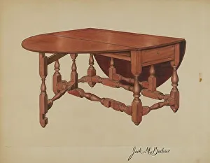 Table, c. 1940 Print by Jack Bochner
