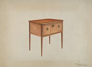 Heritage Images Print: Table with Deep Drawer, 1935/1942