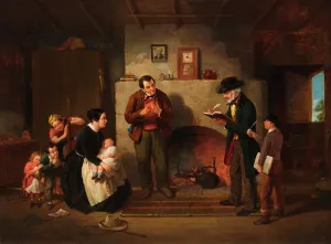 Taking the Census, 1854 Print by Francis William Edmonds