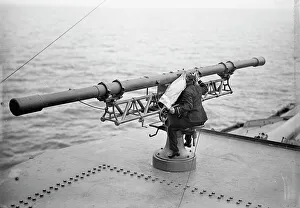 Target Practice - Range Finder at Work, 1913 Print