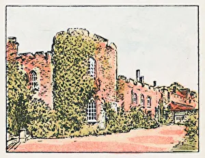 Old English Castles Prints: Taunton, c1910