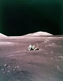 The Taurus-Littrow landing site, Apollo 17 mission, December 1972. Creator: NASA The Taurus-Littrow landing site, Apollo 17 mission, December 1972. Creator: NASA