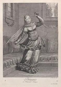 Tchinguis, ou Danseuse Turque, 1714-15. Creator: Unknown Tchinguis, ou Danseuse Turque, 1714-15. Creator: Unknown