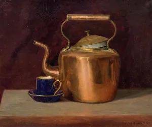 Felix Vallotton Art Prints: Tea Kettle, 1895. Creator: Vallotton, Felix Edouard (1865-1925)