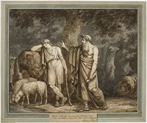 Literature Inspired Art Prints: Telemachus is Consoled by Termosiris