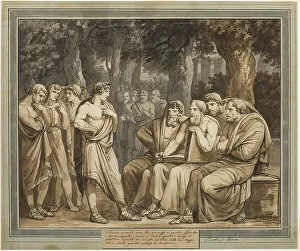 Homer's Odyssey Illustrations Prints: Telemachus Describes How He Was Admitted into the Assembly in Crete