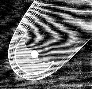 Telescopic Appearances of Donati's Comet, Cambridge Observatory Print, 1858