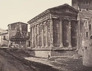 Tempio della Fortuna Virile, 1848-52. Creator: Eugène Constant Tempio della Fortuna Virile, 1848-52. Creator: Eugène Constant