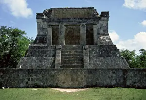 Central American Archaeology Prints: Temple of the Bearded Man, Chichen Itza, Yucatan, Mexico, Mayan, 1998. Creator: Unknown