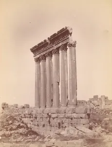 Ancient Roman Temple Prints: Temple of Jupiter, 1880s. Creator: Unknown