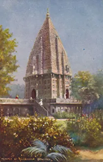 Indian Architectural Landmarks Prints: Temple at Ramnagar, Benares. Creator: Unknown