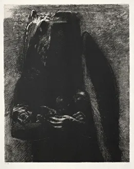 Prints of The Temptation of Saint Anthony (First Series): It Is the Devil, Bearing Beneath His Two Wings the Seven Deadly Sins, 1888 Odilon Redon Prints: The Temptation of Saint Anthony Print, 1888