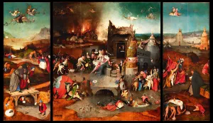 Christian Monk Images Prints: The Temptation of Saint Anthony (Triptych)