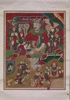 Korean Buddhist Art Prints: The Tenth King of Hell, 1798. Creator: Unknown