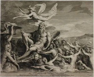 River Thames Geography Prints: The Thames, or The Triumph of Navigation, 1791, published 1792. Creator: James Barry