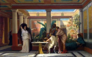 Theatrical Rehearsal in the House of an Ancient Rome Poet, 1855 Theatrical Rehearsal in the House of an Ancient Rome Poet, 1855