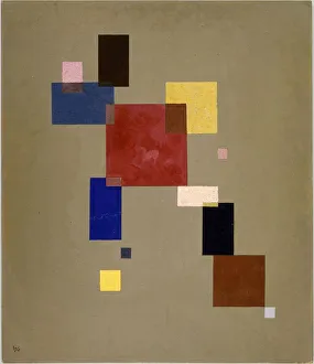 Prints of Thirteen rectangles, 1930. Found in the collection of Musee national d art moderne, Centre Georges Pompidou, Paris Wassily Kandinsky Prints: Thirteen Rectangles Print, 1930, Centre Pompidou Collection