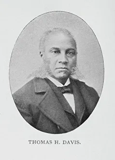 Thomas H. Davis Print, 1894 Black and White Photograph
