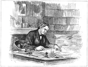 Thomas Henry Huxley, British biologist, at his desk in 1882 (1883) Thomas Henry Huxley, British biologist, at his desk in 1882 (1883)