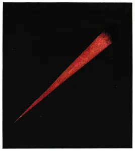 Print of A Thought-Form of Anger, a depiction in monochrome on paper
