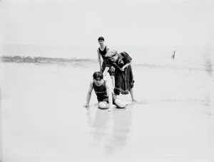 Vintage Swimming Pool Images Prints: A Throw down, between 1900 and 1905. Creator: Unknown
