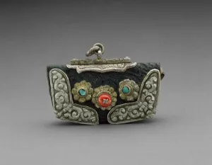 Semi Precious Stone Decoration Prints: Tinder Pouch, 19th century. Creator: Unknown