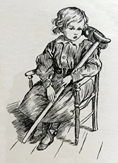 A Christmas Carol Characters Prints: Tiny Tim, c1900. Creator: Harold Copping