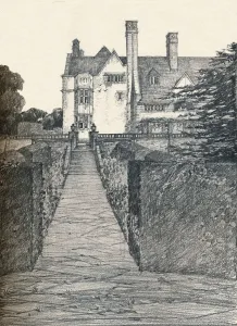 Tirley Court, Cheshire: East Side, 1908. Artist: Charles Edward Mallows Tirley Court, Cheshire: East Side, 1908. Artist: Charles Edward Mallows
