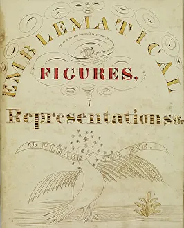 Graphic Design History Prints: Title page: Emblematical Figures