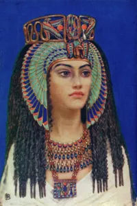 Tiy, Ancient Egyptian queen of the 18th dynasty, 14th century BC (1926). Artist: Winifred Mabel Brunton Tiy, Ancient Egyptian queen of the 18th dynasty, 14th century BC (1926). Artist: Winifred Mabel Brunton