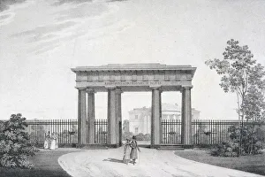 The To-my-Dear-Comrades-in-Arms Gate in the Catherine Park at Tsarskoye Selo, 1822 The To-my-Dear-Comrades-in-Arms Gate in the Catherine Park at Tsarskoye Selo, 1822