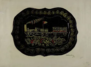 Eugene Shellady Toleware Tin Tray Print, 1936
