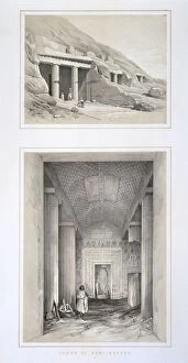 Minya Collection: Tombs of Beni-Hassan, Egypt, 19th century. Artist: George Moore