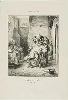Art Institute Chicago Prints: The Tooth Puller, 1837. Creator: Benard and Frey