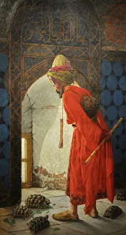 The Tortoise Trainer, 1906. Artist: Hamdi Bey, Osman (1842-1910) The Tortoise Trainer, 1906. Artist: Hamdi Bey, Osman (1842-1910)