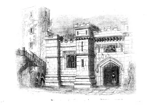Medieval Castle Entrance Prints: The Tower Gate, 1843. Creator: Unknown