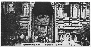 Print of Town Gate, Srirangam, India