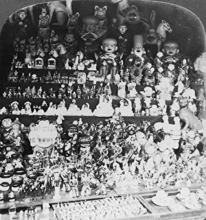 A toy shop in Kyoto, Japan, 1901. Artist: RY Young A toy shop in Kyoto, Japan, 1901. Artist: RY Young